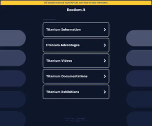 Ecoticm.it(Ecoticm) Screenshot