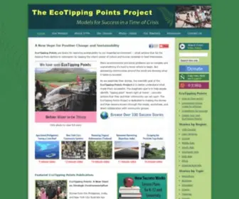 Ecotippingpoints.com(Front Page) Screenshot