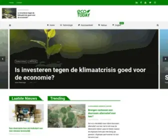 Ecotoday.nl(Jouw dagelijkse dosis duurzaamheid) Screenshot