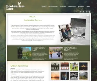 Ecotourismlaos.com(Discover the world of ecotourism in Laos. Inc) Screenshot