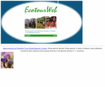 Ecotourweb.com(Thailand) Screenshot