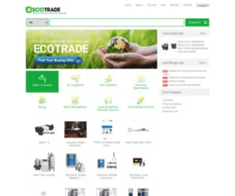 Ecotrade.org(Environmental marketplace for Korea environmental technology & Product) Screenshot