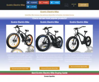 Ecotricelectricbike.com(Ecotric Electric Mountain Bike Review) Screenshot