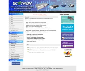 Ecotrons.com(ECOTRON VCU) Screenshot