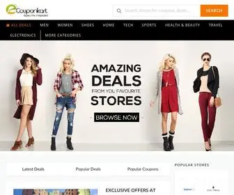 Ecouponkart.com(The Best Handpicked Deals and Coupons for Online Shopping) Screenshot