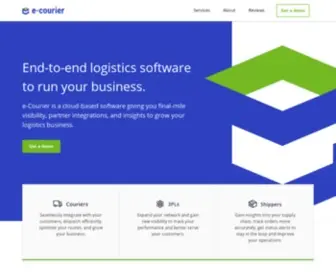 Ecouriersoftware.com(Modern Last Mile Logistics Software) Screenshot