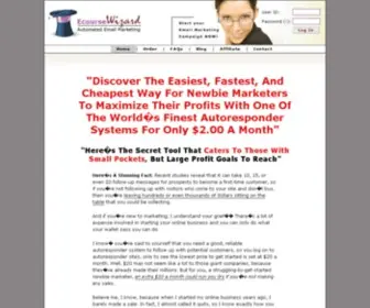 Ecoursewizard.com(Autoresponder) Screenshot