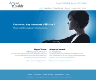 Ecoute-Entraide.org(Ligne d'écoute et groupe d'entraide) Screenshot