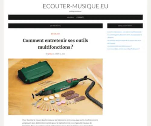 Ecouter-Musique.eu(Moteur de recherche de la musique libre de droit) Screenshot