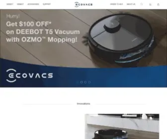 Ecovacs.com(Robot Vacuum Cleaners) Screenshot