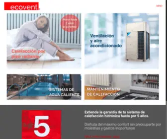 Ecovent.com.mx(Calefacción) Screenshot