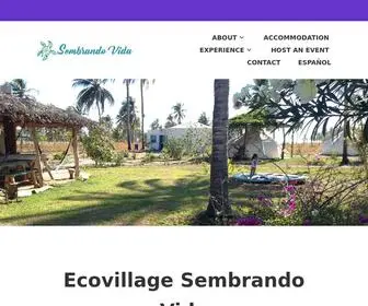 Ecovillagesembrandovida.com(Ecovillage Sembrando Vida) Screenshot