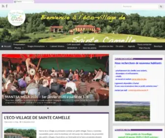 Ecovillagestecamelle.fr(L\'Ecovillage de Sainte Camelle) Screenshot