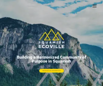 Ecovilleltd.com(Building a Harmonized Community of Purpose in Squamish) Screenshot