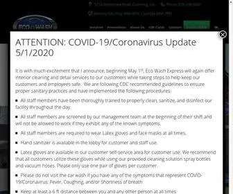 Ecowashexpress.com(We strive to provide our customers with an unmatched experience through superior customer service) Screenshot