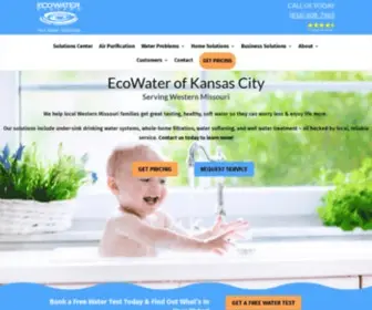 Ecowaterofkansascity.com(EcoWater Water Softeners) Screenshot