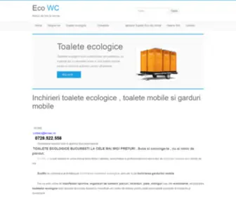 Ecowc.ro(Inchiriere toalete ecologice) Screenshot