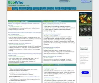 Ecowho.com(Solar Power & Batteries) Screenshot