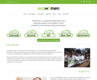 Ecowomen.org(A community of women environmental leaders) Screenshot