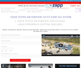 Ecozapphvac.com(HVAC & Air Purifiers Direct Local Home A/C Repair & Replacement Services Ec Zapp) Screenshot