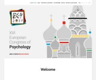 ECP2019.ru(European Congress of Psychology) Screenshot