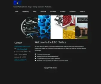 Ecplastics.com(Custom Plastic Extrusion Solutions) Screenshot