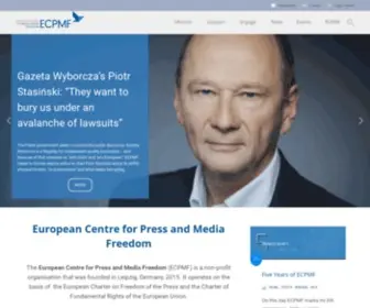 ECPMF.eu(European Centre for Press and Media Freedom) Screenshot