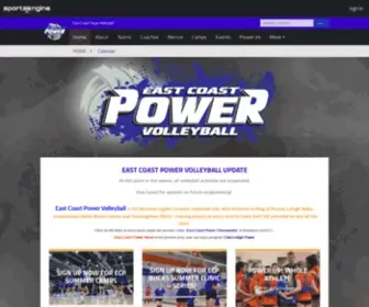 Ecpowervolleyball.com(East coast power volleyball) Screenshot