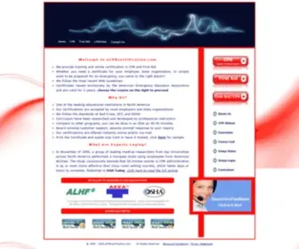 Ecprcertification.com(Online CPR & First Aid Certification) Screenshot