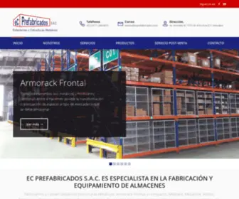 Ecprefabricados.com(Fabricamos y Comercializamos Estructuras Metálicas) Screenshot