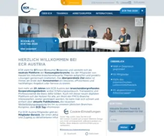 ECR-Austria.at(Efficient Consumer Response) Screenshot