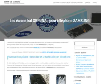 Ecran-LCD-Samsung.fr(Les écrans lcd ORIGINAL pour téléphone SAMSUNG) Screenshot