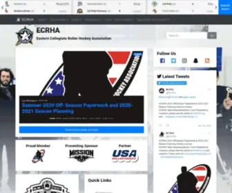 Ecrha.net(Eastern Collegiate Roller Hockey Association) Screenshot