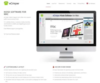 Ecrisper.com(Kiosk Software for Mac) Screenshot