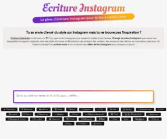 Ecriture-Instagram.fr(écriture insta) Screenshot