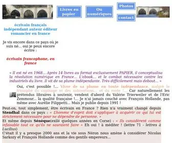 Ecrivainenfrance.com(écrivain) Screenshot