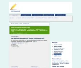 Ecrivainpublic.com(Sites sur formation public) Screenshot