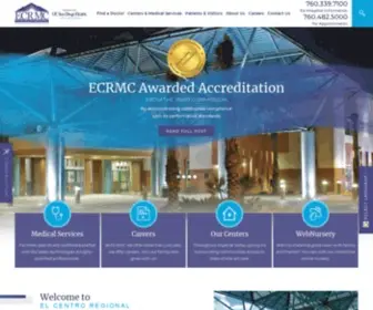 ECRMC.org(El Centro Regional Medical Center) Screenshot