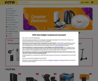 Ecro.net(The future of eCommerce) Screenshot