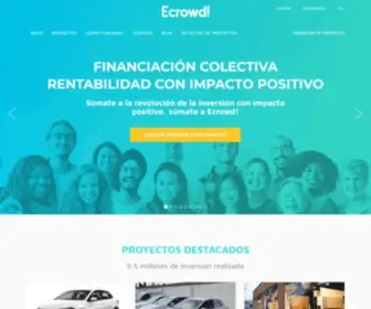 Ecrowdinvest.com(Crowdlending de proyectos rentables y con impacto positivo) Screenshot