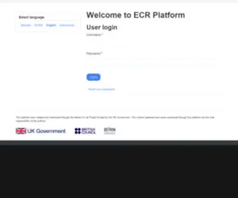 Ecrtool.org(ECR Platform) Screenshot