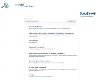 Ecruitme.com.au(EcruitME DataSavvy's online JobBoard) Screenshot