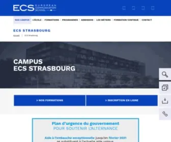 ECS-Strasbourg.com(École de communication et de publicité à Strasbourg) Screenshot