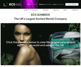 ECS-Sunbeds.com(Hire A Sunbed In The UK) Screenshot