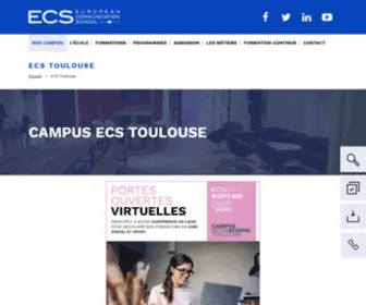 ECS-Toulouse.com(École de communication et de publicité à Toulouse) Screenshot
