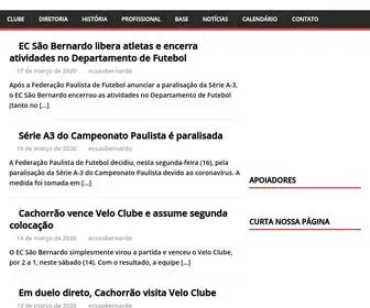 Ecsaobernardo.com.br(E.C SÃ£o Bernardo) Screenshot