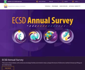ECSD.net(Edmonton Catholic School Division) Screenshot
