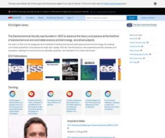 ECSDL.org(The electrochemical society) Screenshot