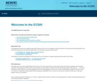 Ecsin.com(East Caribbean Securities Regulatory Commission) Screenshot