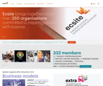 Ecsite.eu(The European Network of Science Centres and Museums) Screenshot